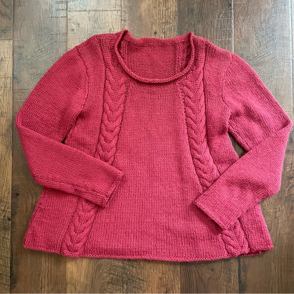 Handknit soft sweater in like new condition